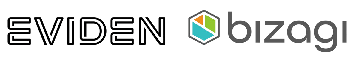 Logos de Eviden y Bizagi